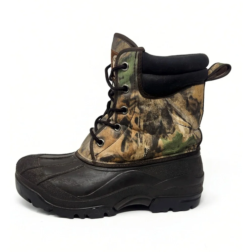 Crater Ridge Duck Boots Mens 8 Camouflage Thinsulate Waterproof Outdoor Gorpcore